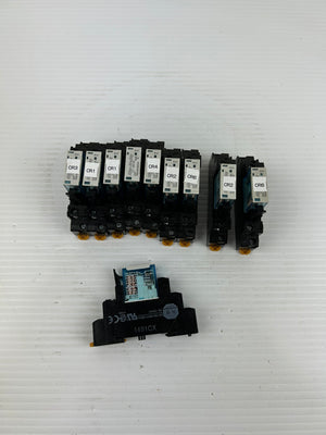 Allen-Bradley 700-HK36Z24 Relay 24VDC w/ Socket Base - Lot of 10