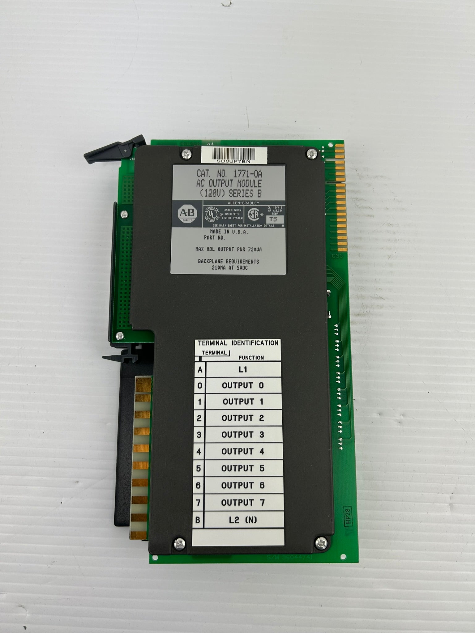 Allen-Bradley 1771-0A AC Output Module Series B 120V