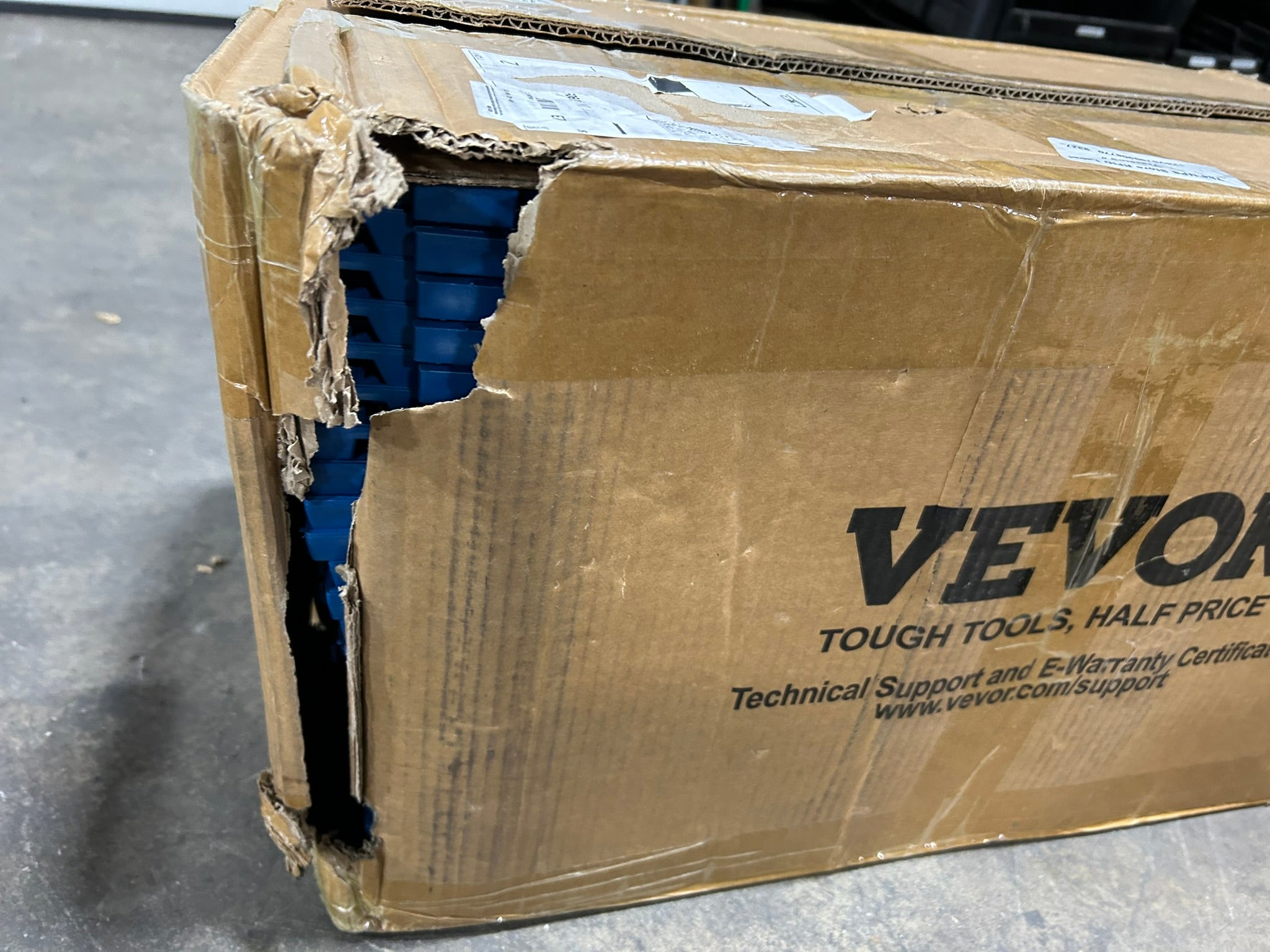 Vevor 30*30*1.5cm-U Drainage Mat Blue 12" x 12" - Box of 50