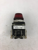 Allen-Bradley 800T-Q24A Pilot Indicator Light Series T Red 24VAC/DC