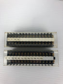 Idec BNH15MW Terminal Block 600V 10A 1.25mm² 15P - Lot of 2