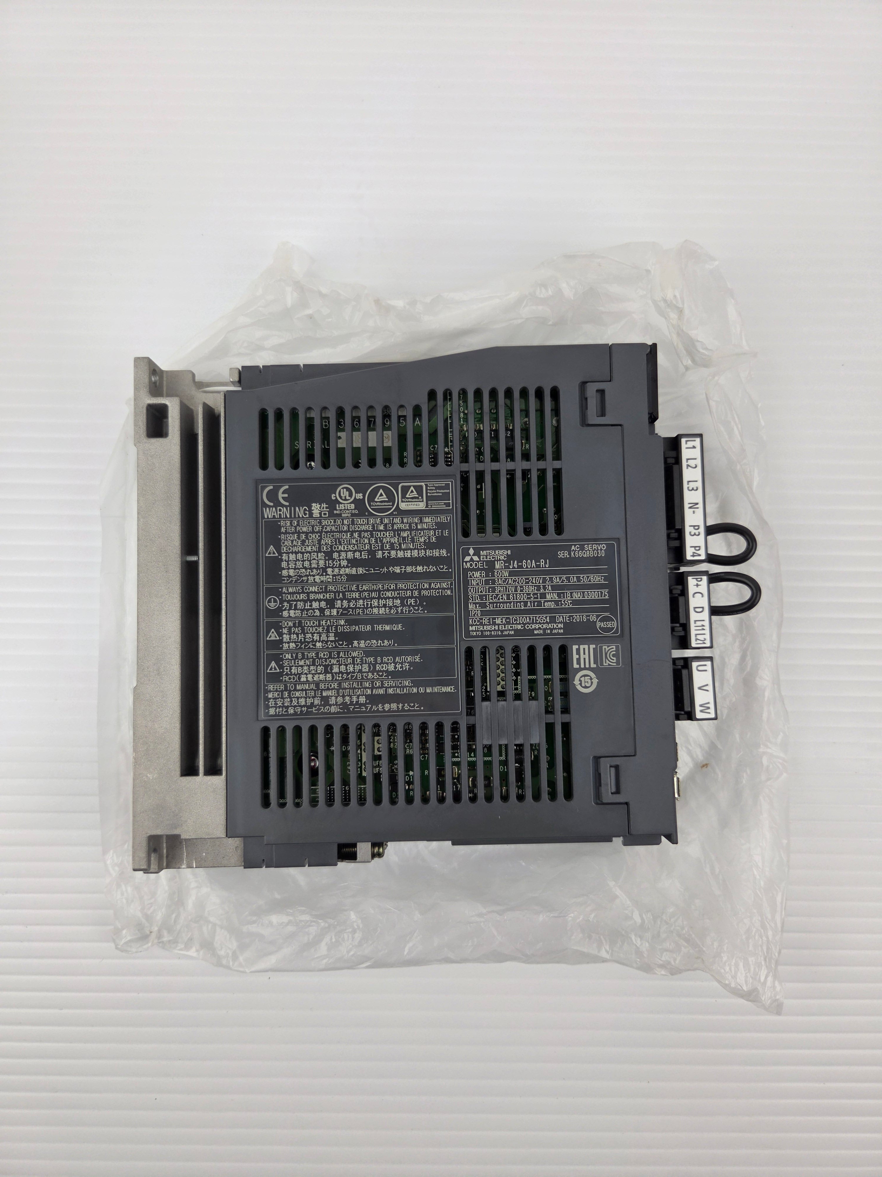 Mitsubishi MR-J4-60A-RJ MELSERVO-J4 AC Servo Amplifier Drive 600W 200-240V