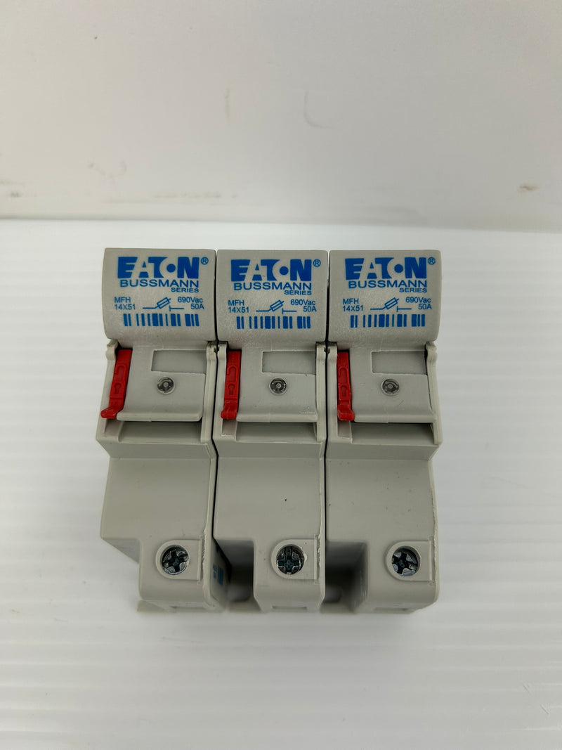 Eaton Bussmann CH14DU Modular Fuse Holder MFH 14x51 690V 50A 3P