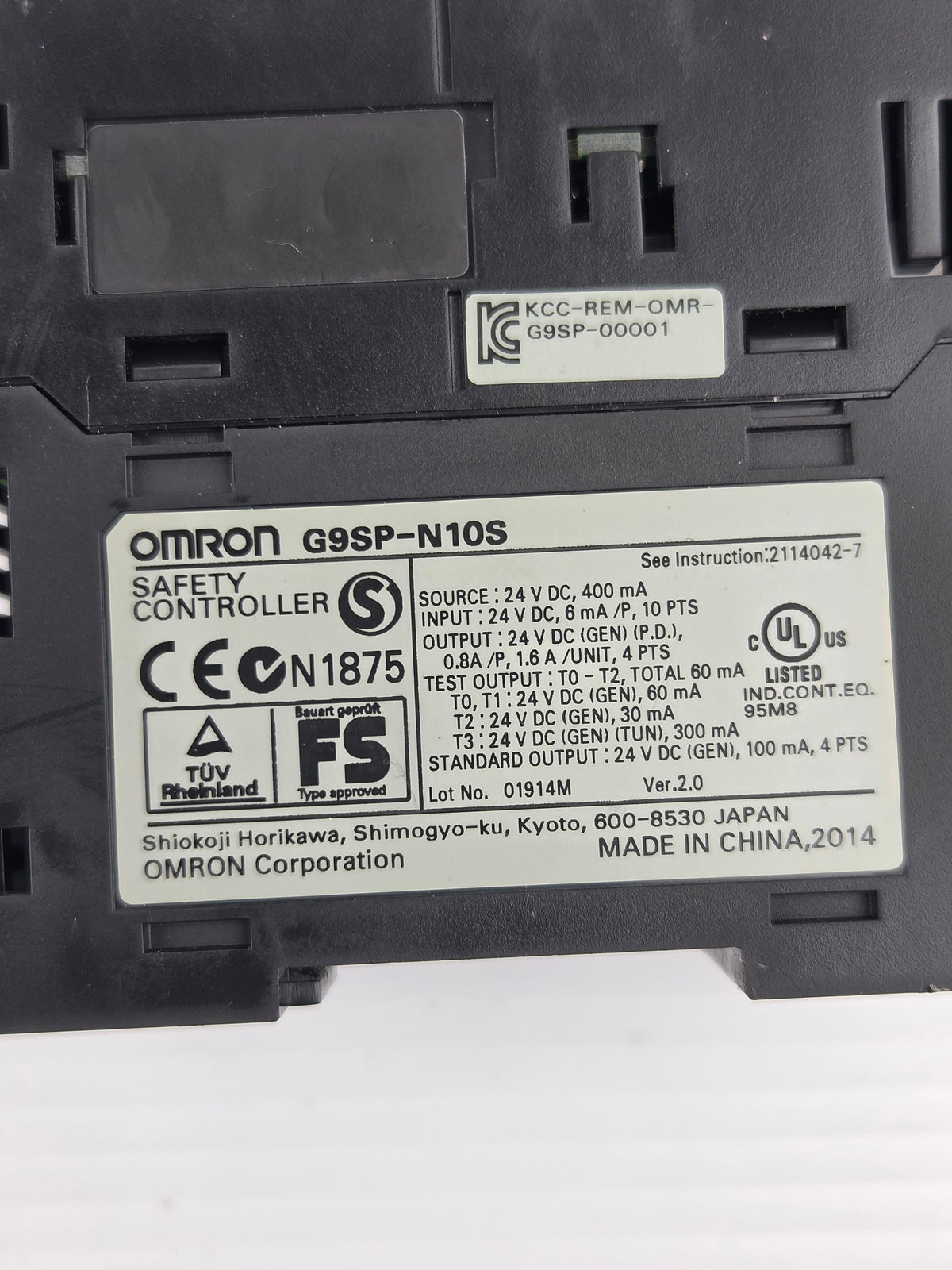 Omron STI G9SP Safety Controller G9SP-N10S 24VDC