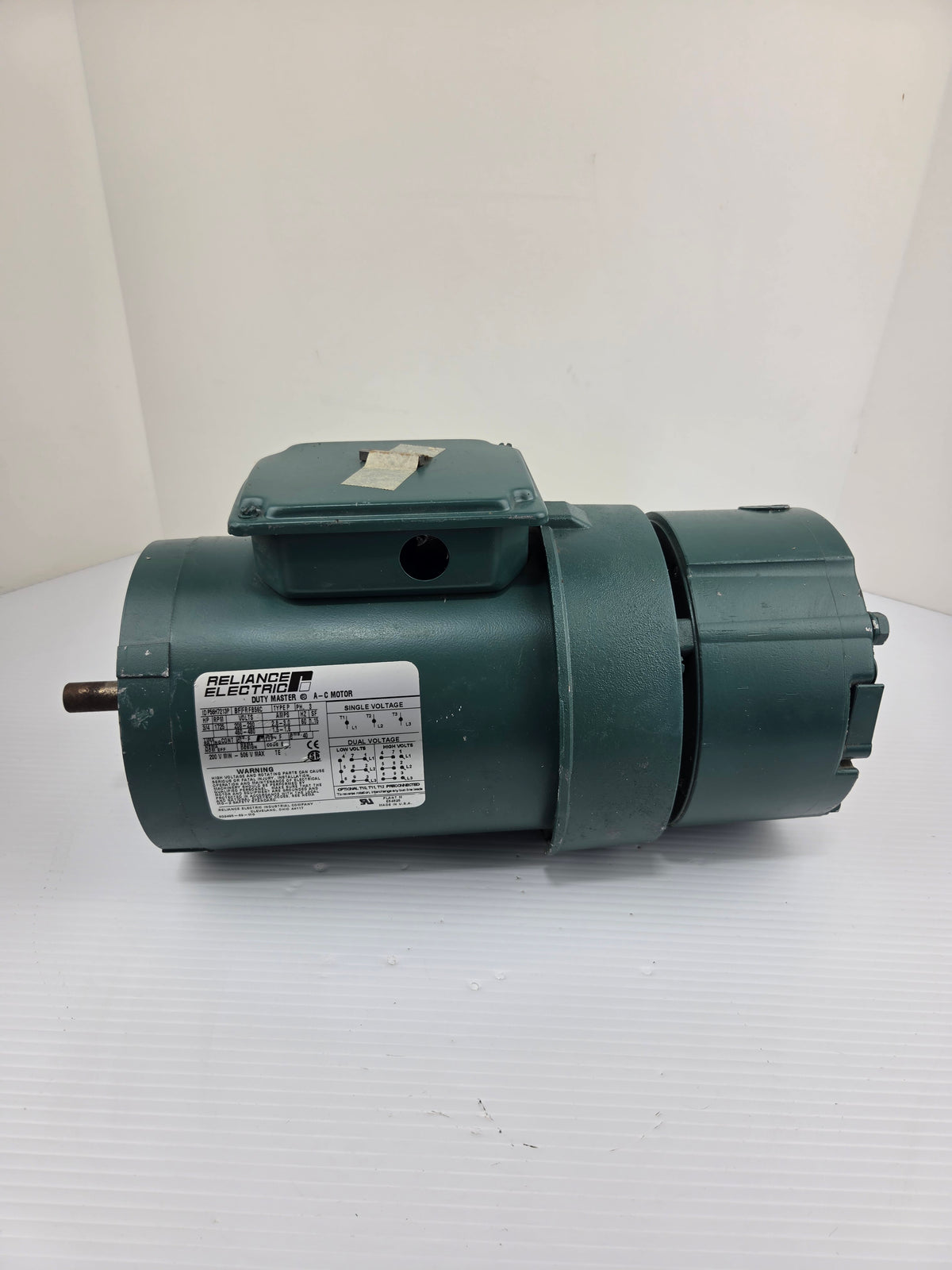 Reliance P56H7213P AC Brake Motor 3/4HP 3PH with Dodge D-Series 031395 56 DBSC