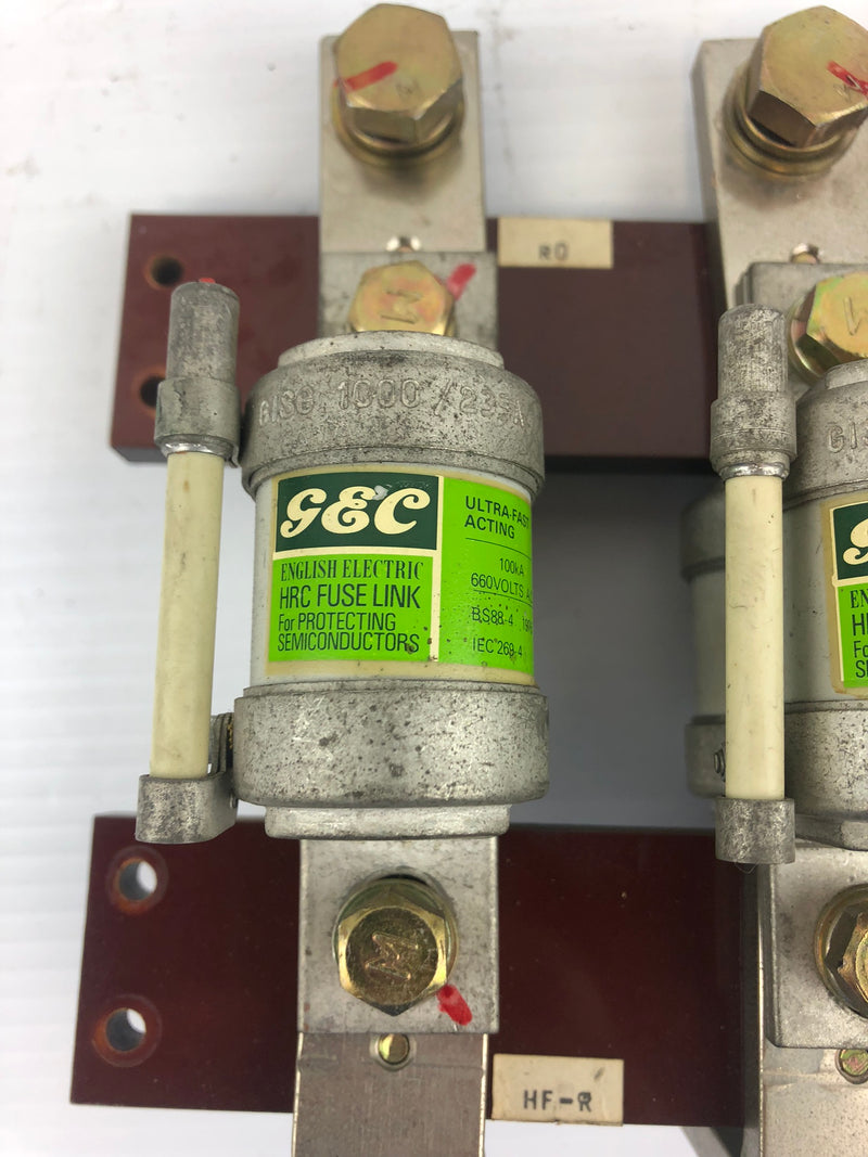 GEC English Electric BS88-4 HRC Fuse Link IEC 269-4 (Set of 6)