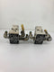 SMC VQ7-6-FG Solenoid Valve with Block (Lot of 2)