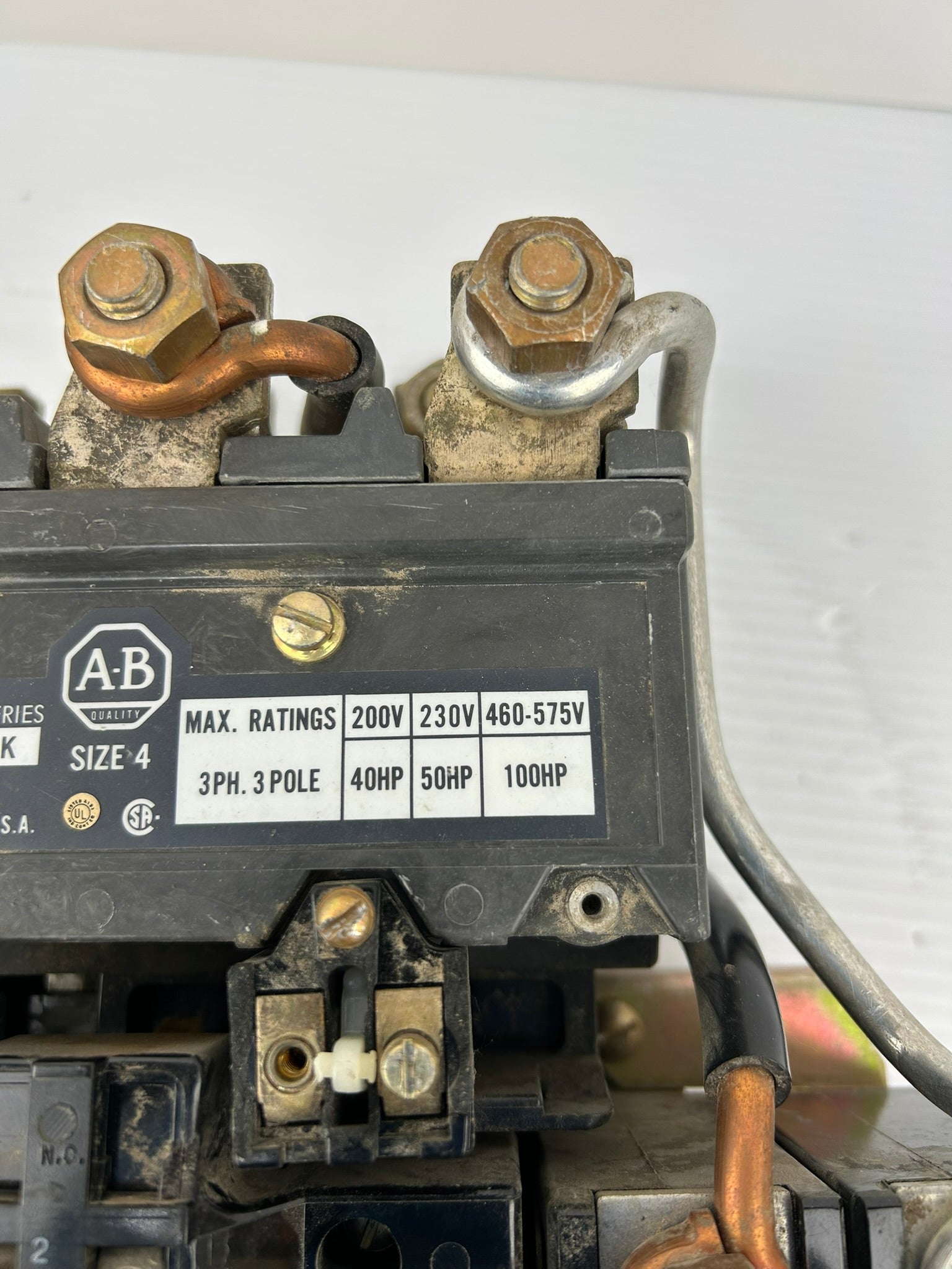 Allen-Bradley 709-E0D103 Motor Starter Size 4 Series K 3 Phase 3 Pole