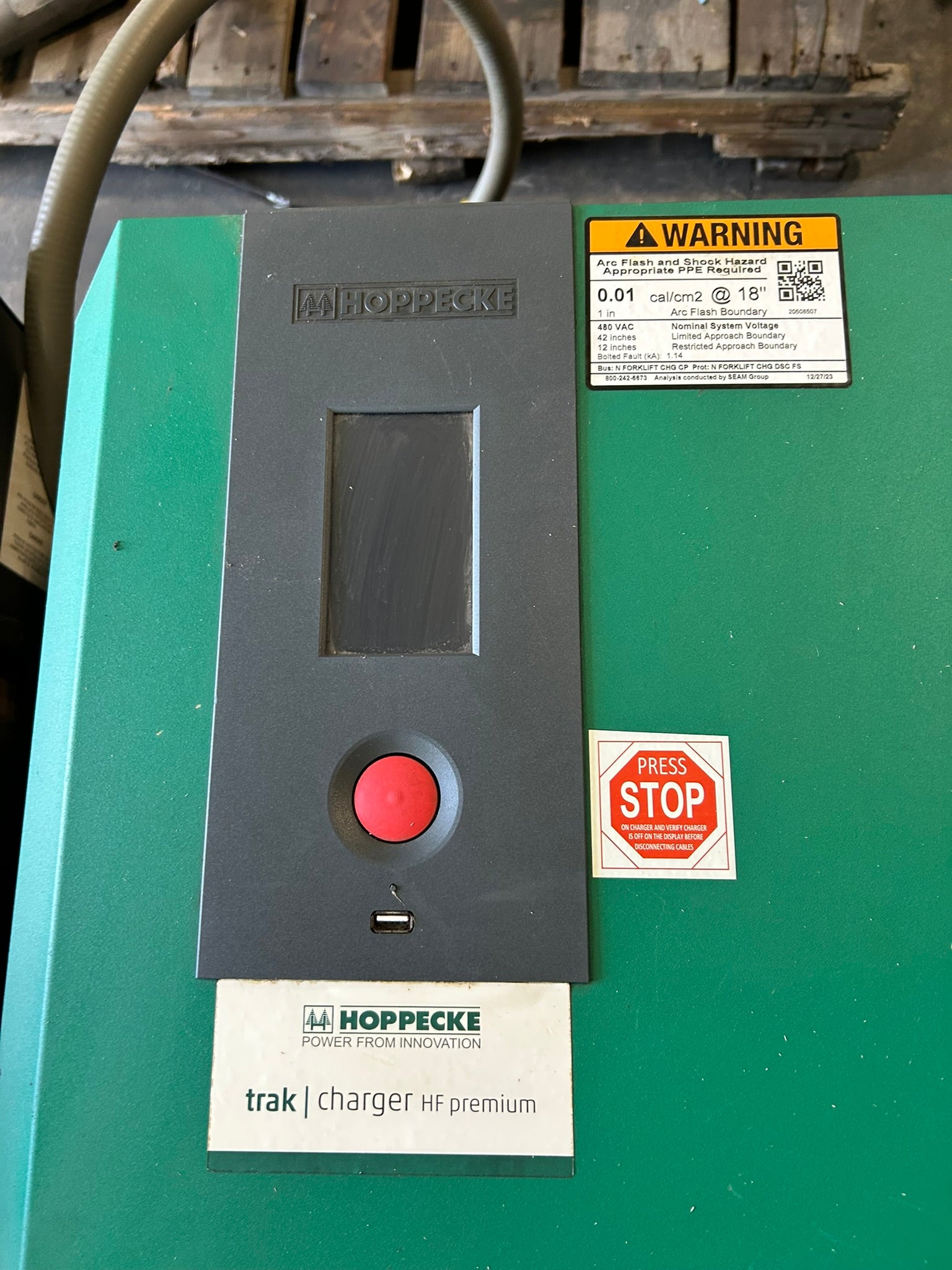 Hoppecke 9167353 Forklift Battery Charger - D480 G 48/195 B-F14 TCHF A 14
