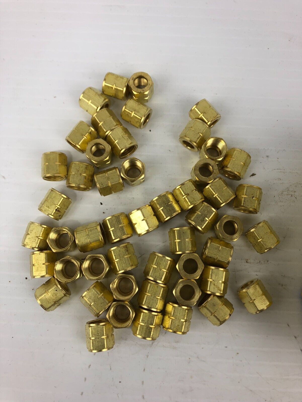 Western Enterprises #10 Brass Oxygen Nut - Lot of 50