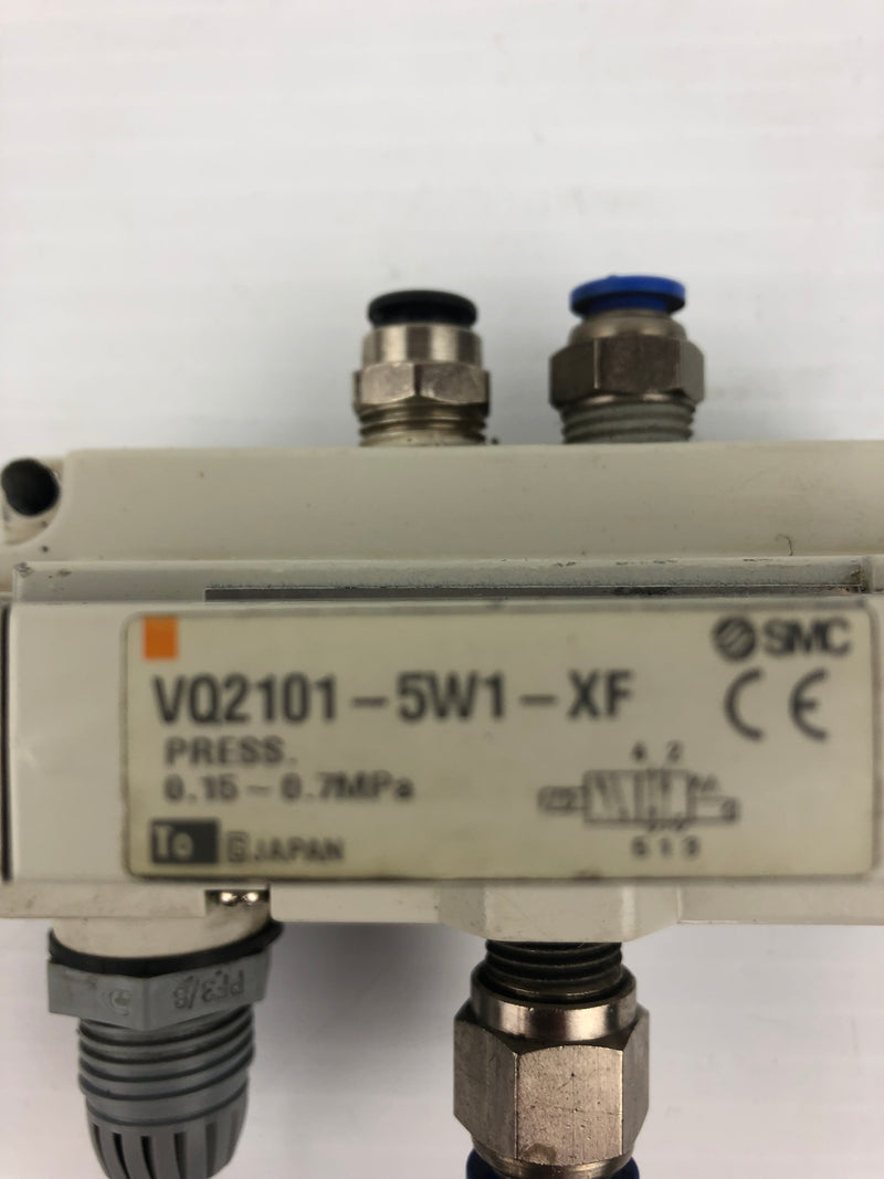 SMC VQ2101-SW1-XF Solenoid Valve 0.15-0.7 MPa