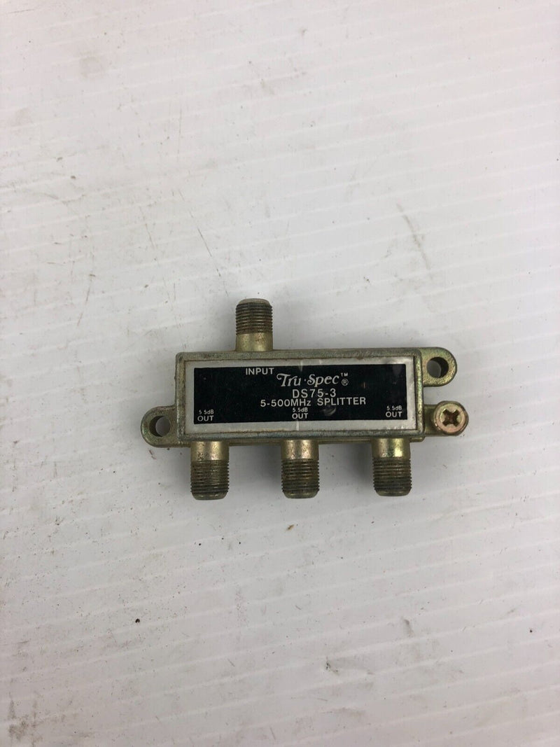 Tru-Spec DS75-3 5-500MHZ Splitter