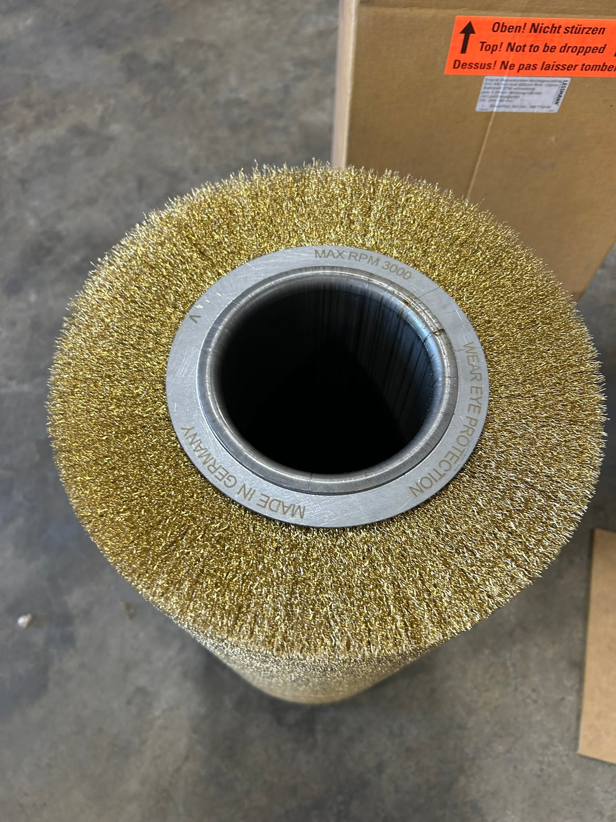 Lessmann 388.77W.60 Wheel Wire Brush Rattunde BRRA9307 30101 12" Dia x 24" Wide
