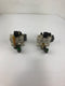 SMC VQ7-6-FG Solenoid Valve with Block (Lot of 2)