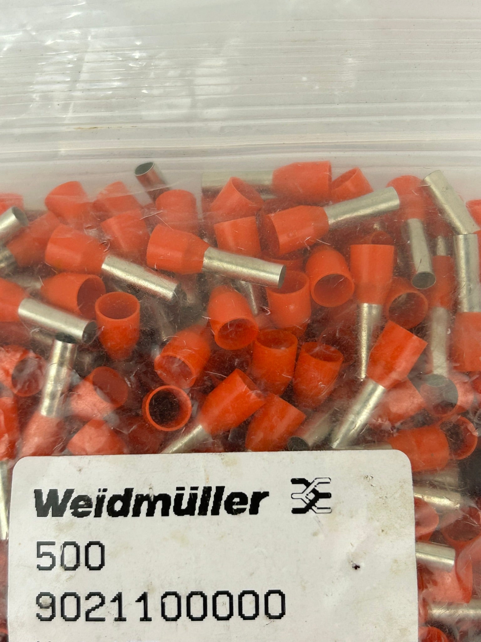 Weidmuller 9021100000 Wire-End Ferrule Orange - Lot of 500