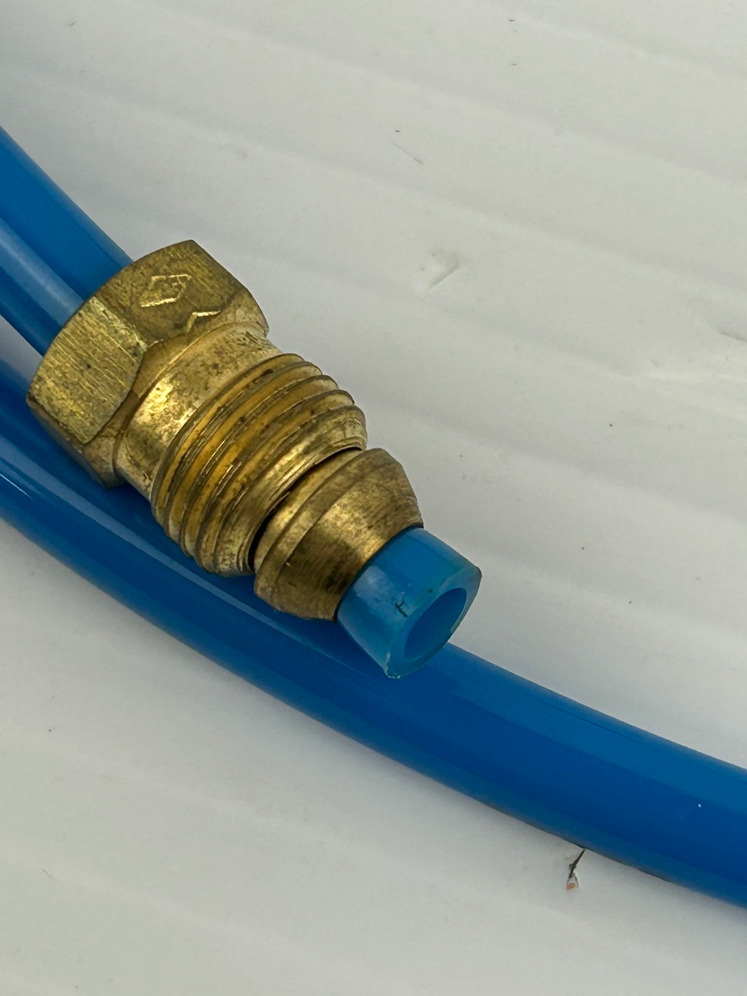 Festo PUN-H-1/4 Blue Plastic Tube with Fittings Penuamtic 150 PSI ~54" Long