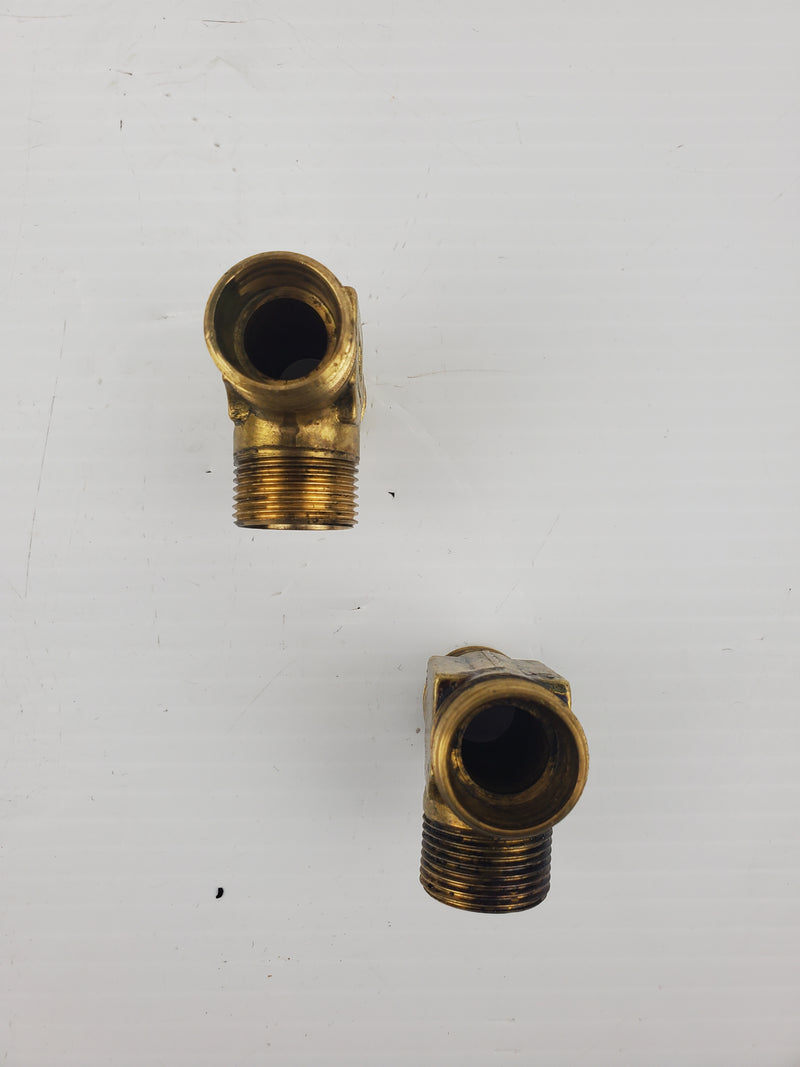 LL Male T Fitting 5/8" ID 18 Gauge - Lot of 2