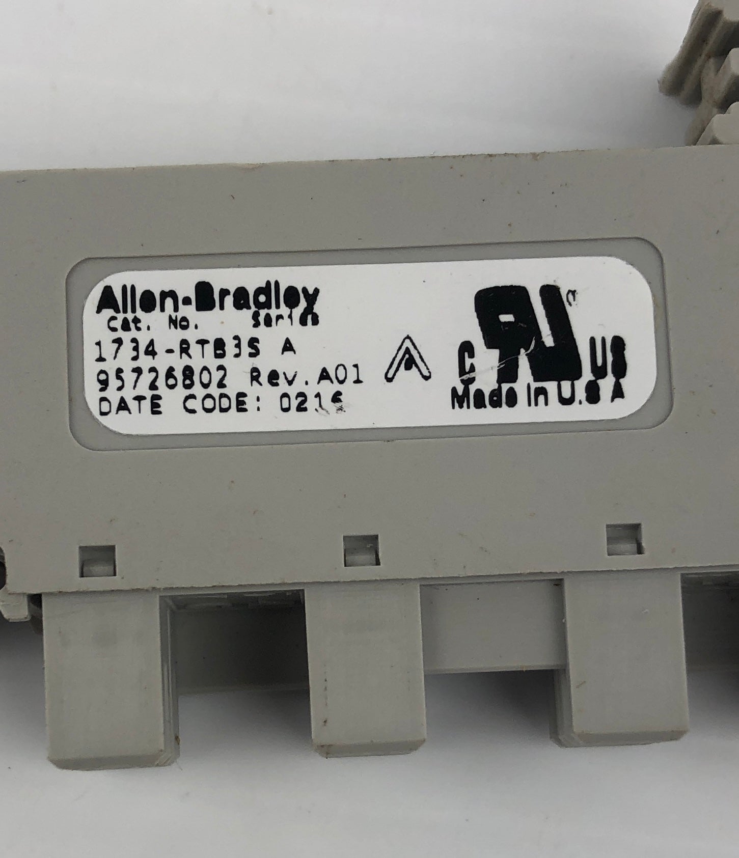 Allen-Bradley 1734-RTB3S Terminal Block Series A 95726802 Rev A01