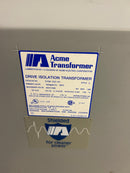 Acme DTGB-093-4S Drive Isolation Transformer Style G 93kVA 3PH 460V 460Y/266