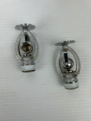 Grinnell 458A Duraspeed Fire Sprinkler Aluminum w/ Wire Cage 165F/74C - Lot of 2