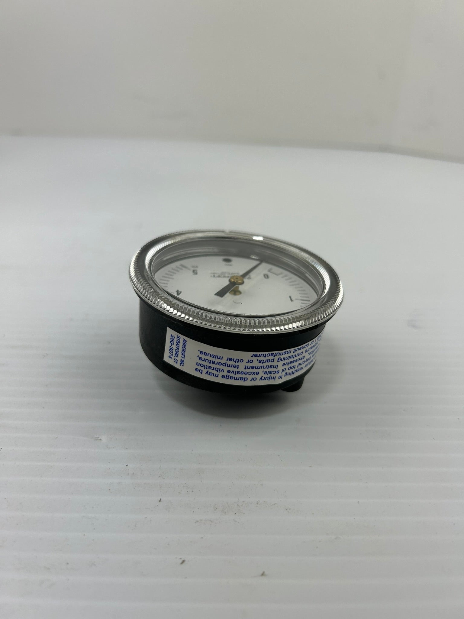 Ashcroft ADJ Pressure Gauge 250-3074 0-5PSI 2-13/16" Face Diameter