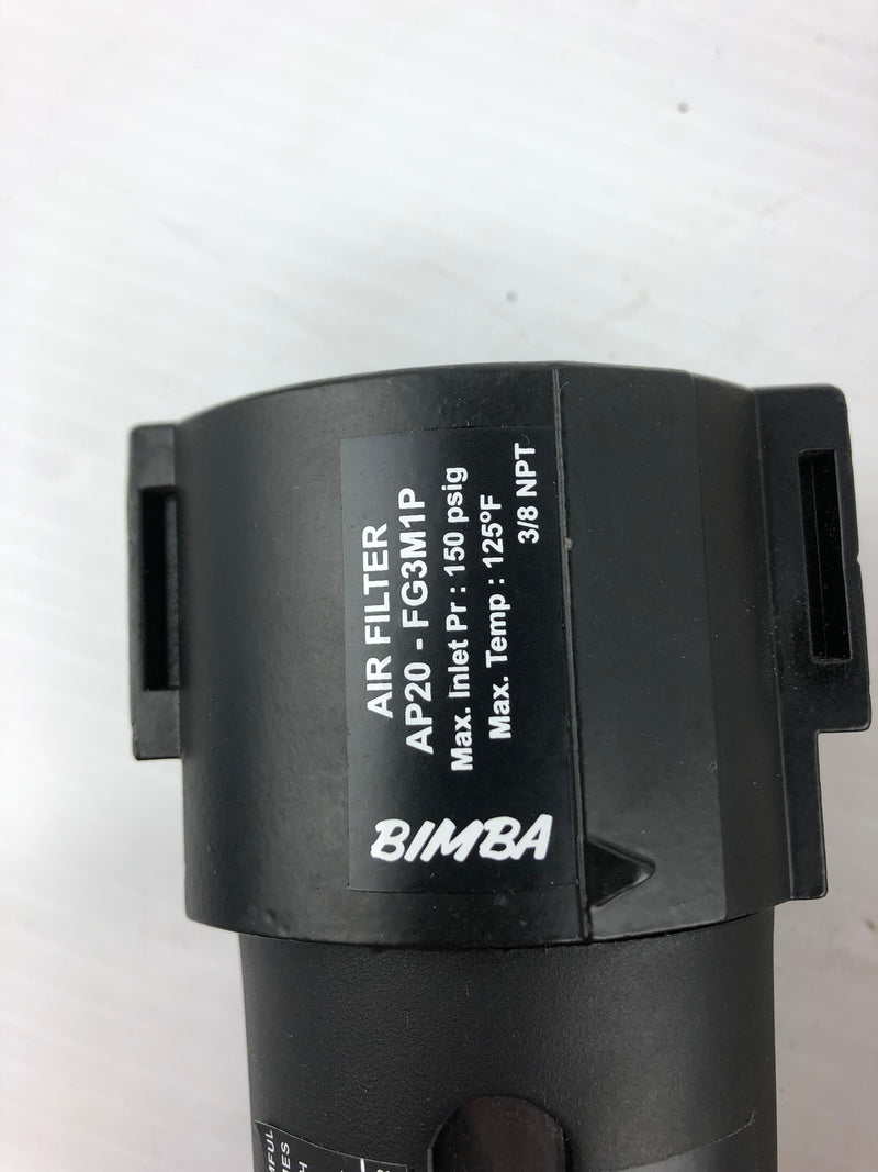 Bimba AP20-FG3M1P Air Cylinder 3/8" NPT