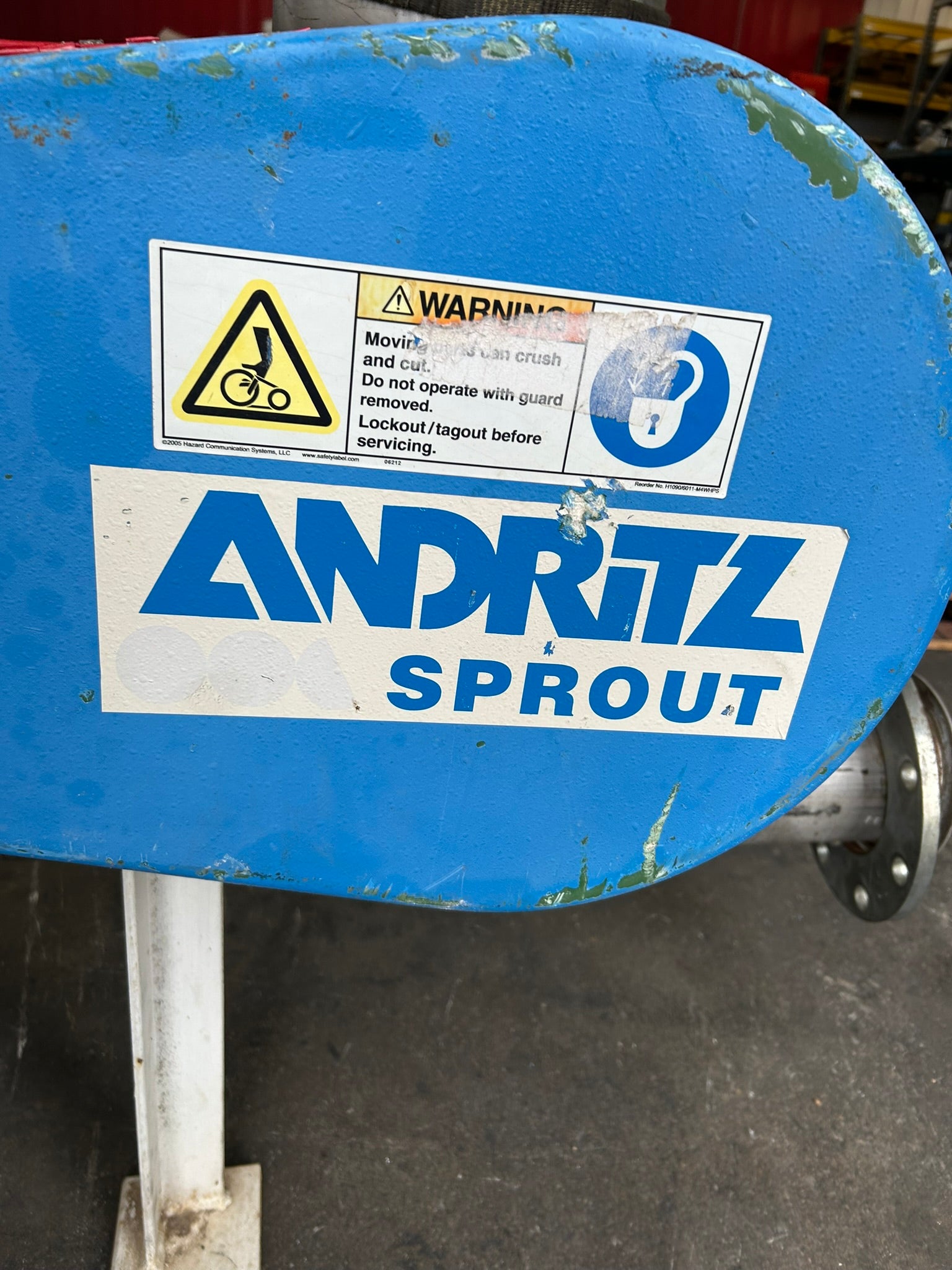 Andritz Sprout 10X8 STD Blower Rotary Airlock Valve w/ Gearbox & Motor 07-00059