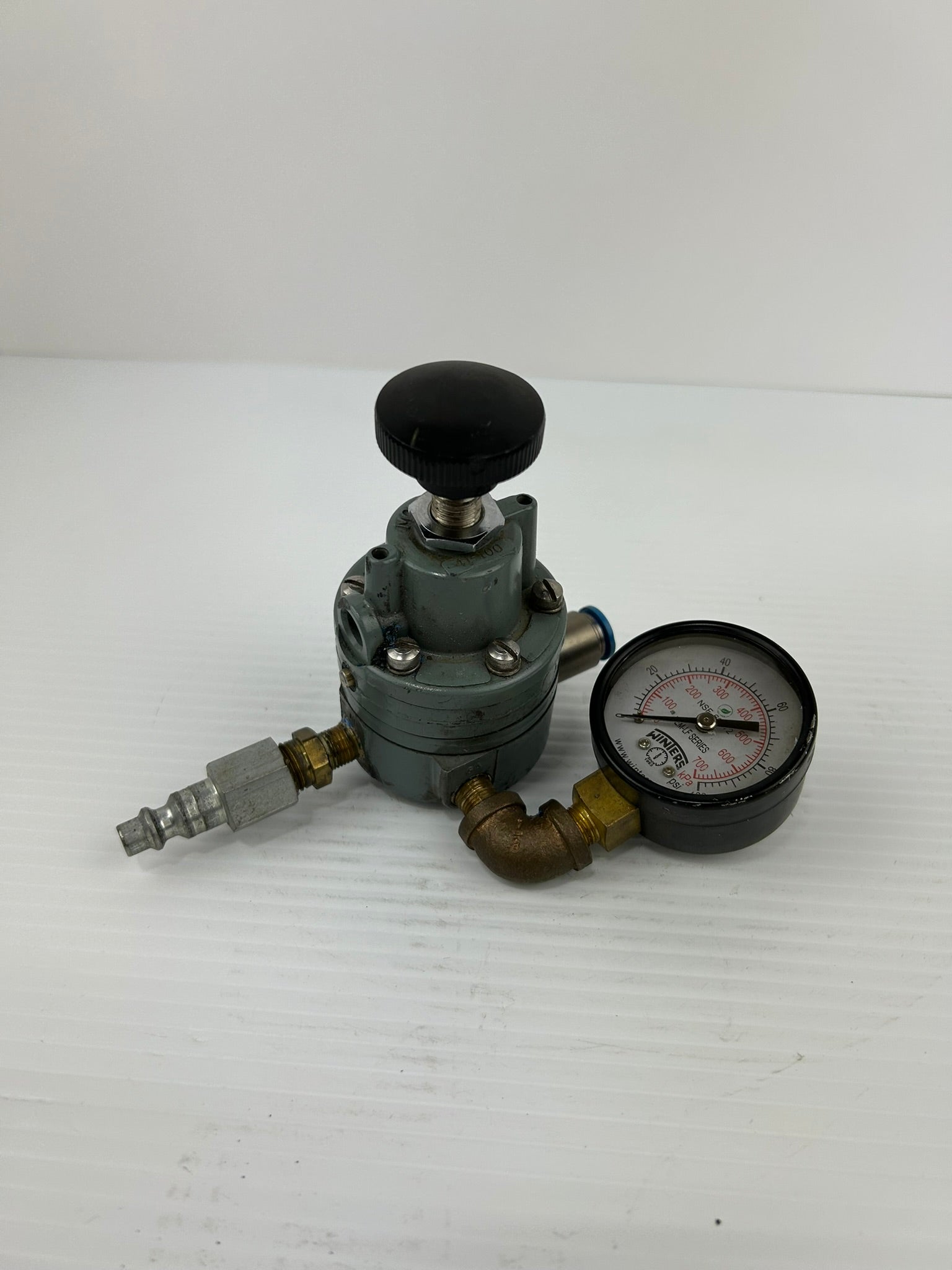Moore Nullmatic 41-100 Regulator with Winters Gauge 0-100 PSI NSF-61-372