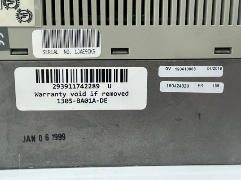 Allen Bradley 1305-BA01A-DE Variable Frequency Drive Series C