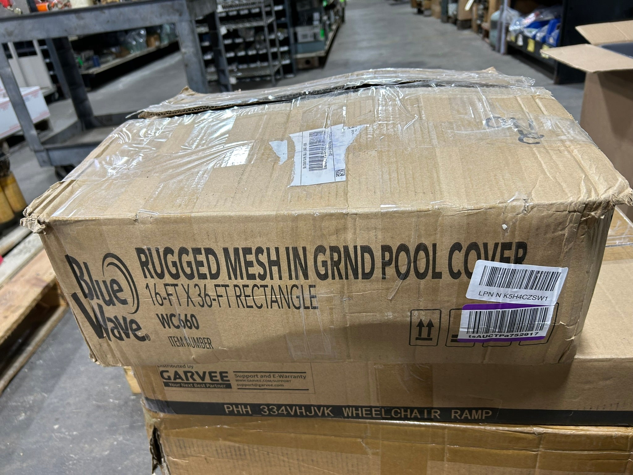 Blue Wave WC660 Rugged Mesh In Ground Pool Cover 16' x 36' Rectangle