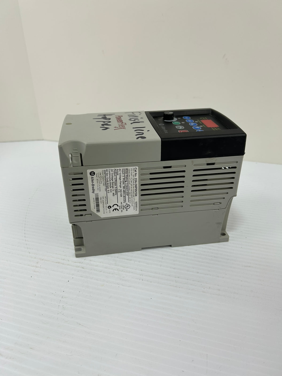 Allen Bradley 22A-D6P0N104 Powerflex 4 AC Drive Series A 3HP 480V 3PH