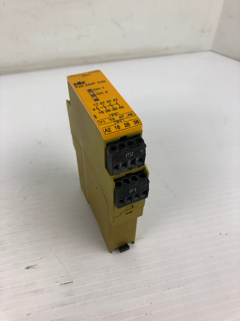 Pilz PZE X4VP Safety Relay 0,5s 24VDC 4n/o fix