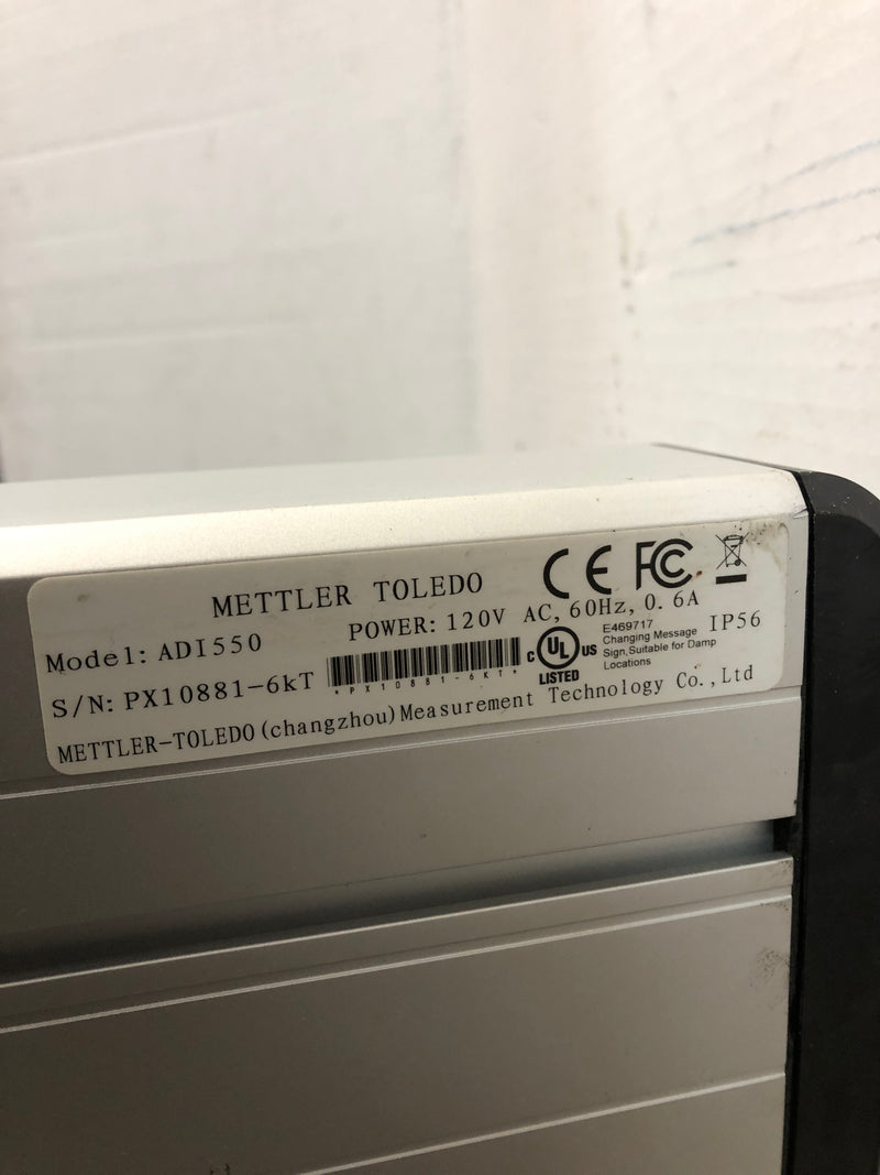 Mettler Toledo ADI550 Remote Display 120V 0.6A 60Hz