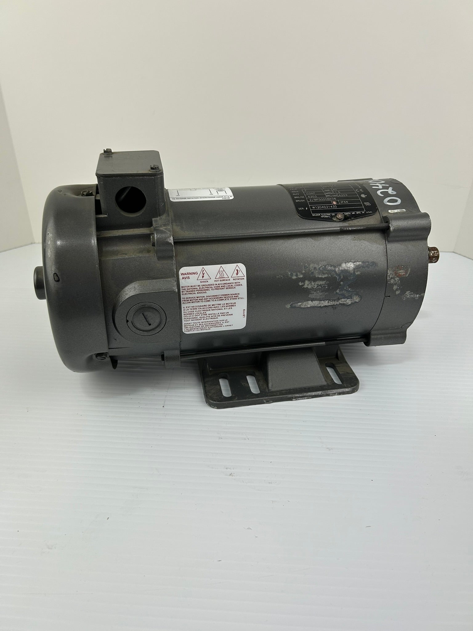 Baldor CDP3440 DC Industrial Motor .75 HP 1750 RPM 56C Frame 3428P Type