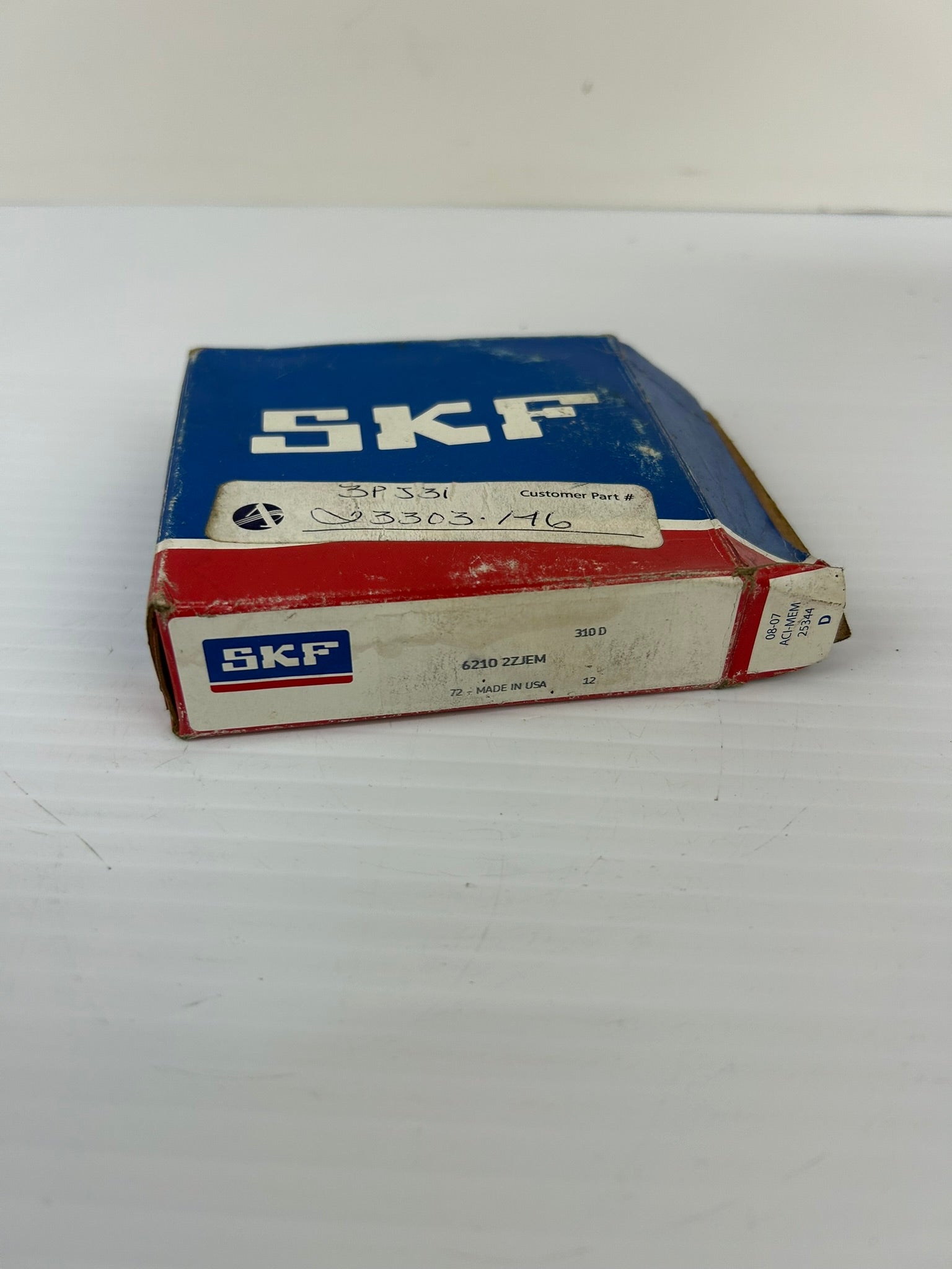 SKF 6210 2ZJEM Ball Bearing 62102ZJEM 6210-2ZJEM 6210/2ZJEM