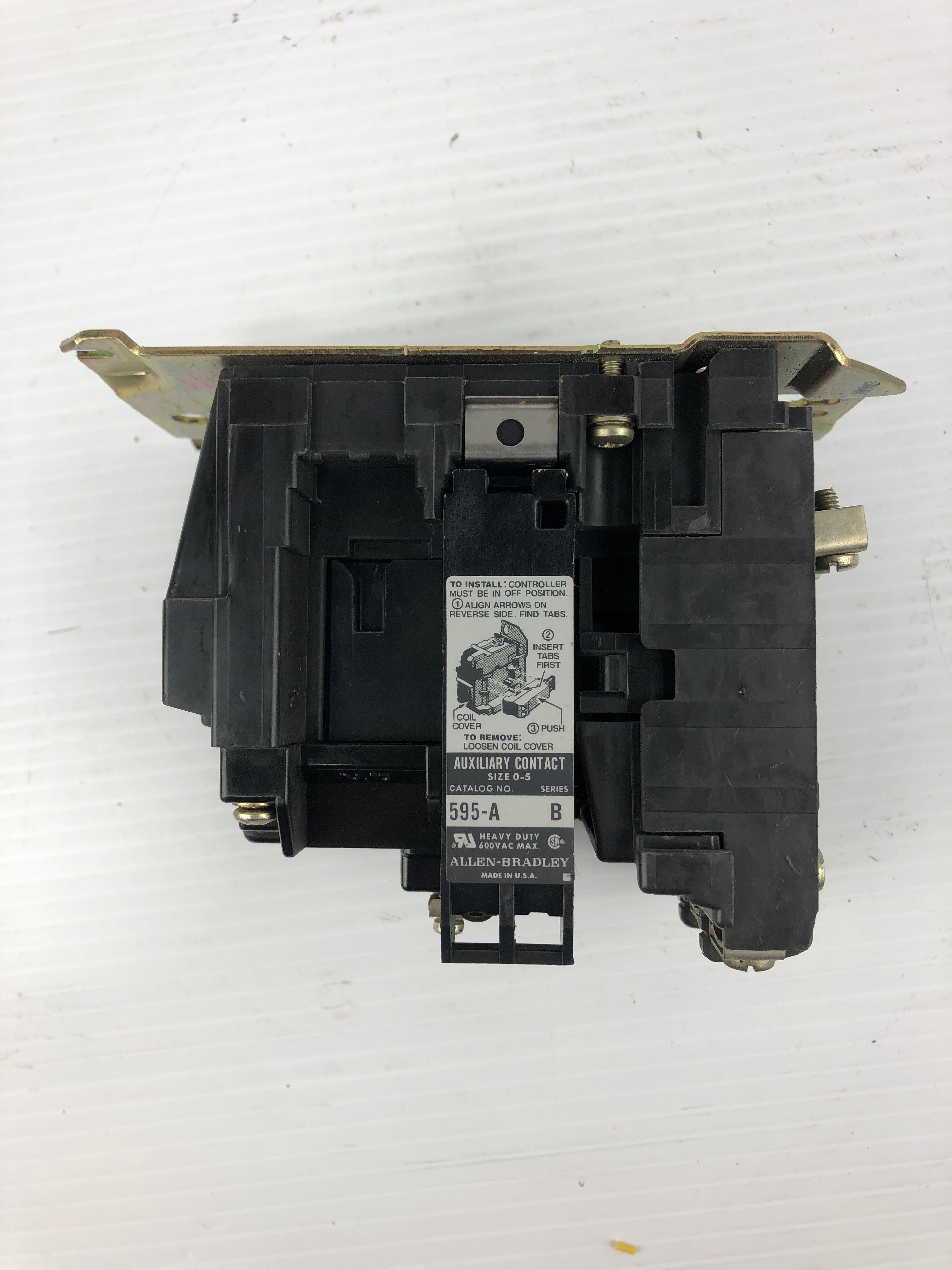 Allen-Bradley 500-B0A930 Contactor Starter Series B Size 1 with 595-A Contact