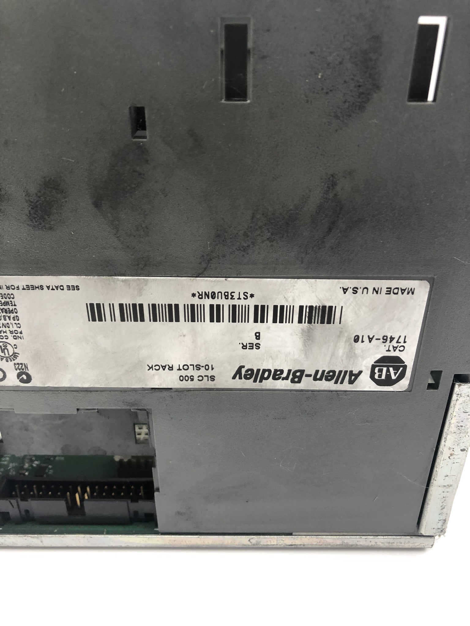 Allen-Bradley 1746-A10 /B SLC 500 10-Slot Rack - No Modules