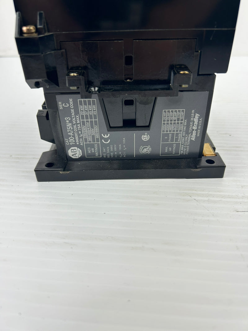 Allen-Bradley 100-A75N*3 Contactor Series C