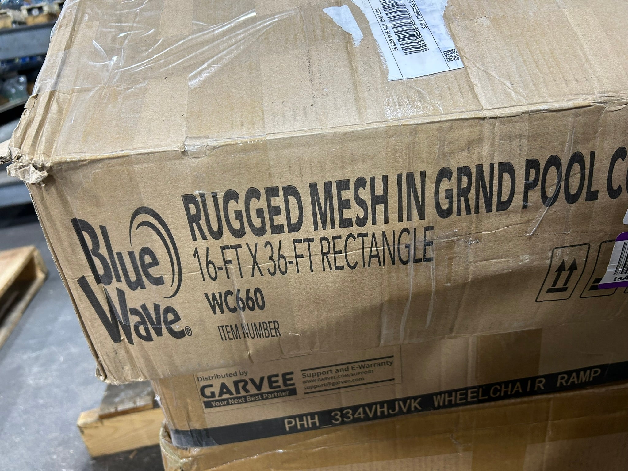 Blue Wave WC660 Rugged Mesh In Ground Pool Cover 16' x 36' Rectangle