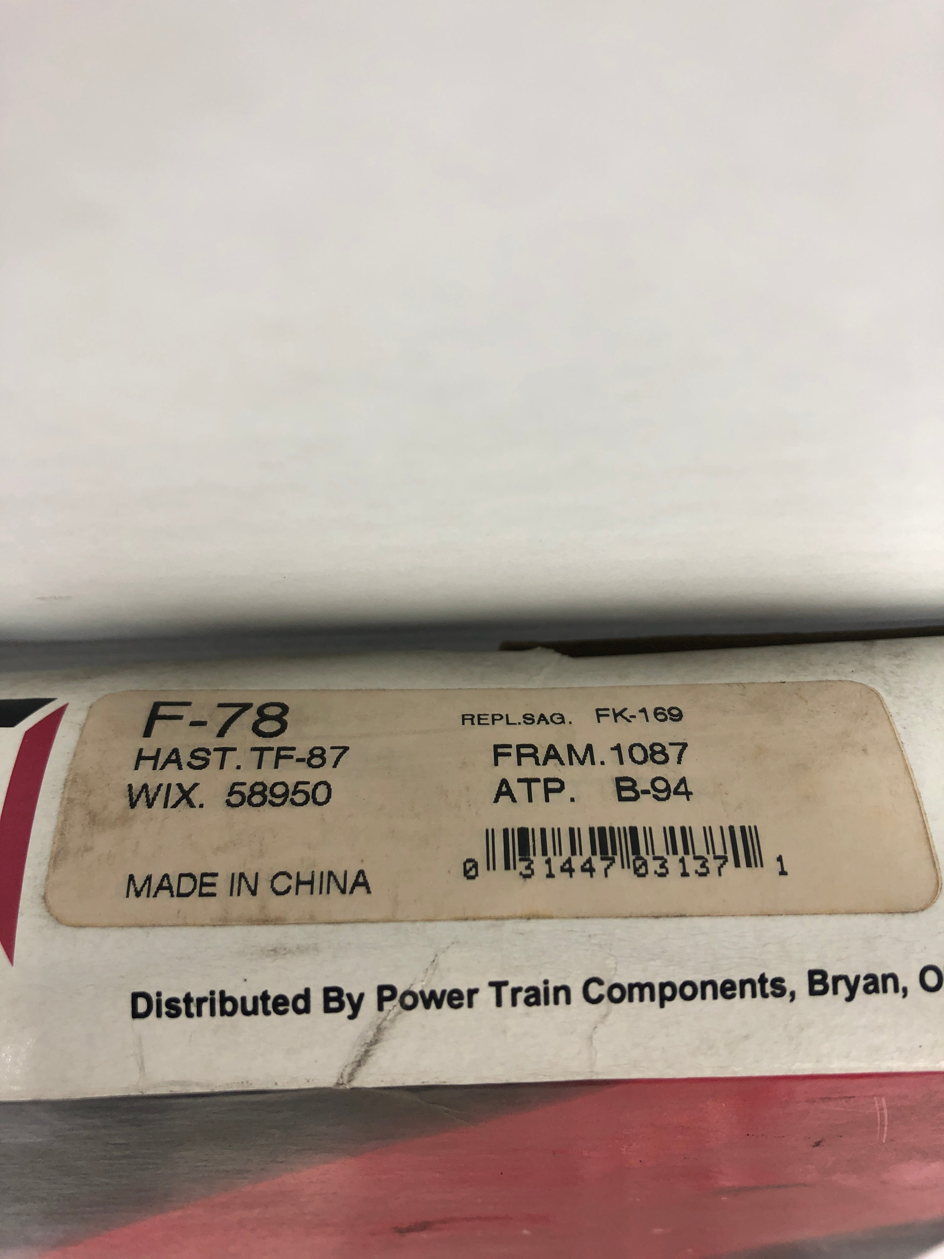 PTC F-78 Automatic Transmission Filter Kit ATP B-94
