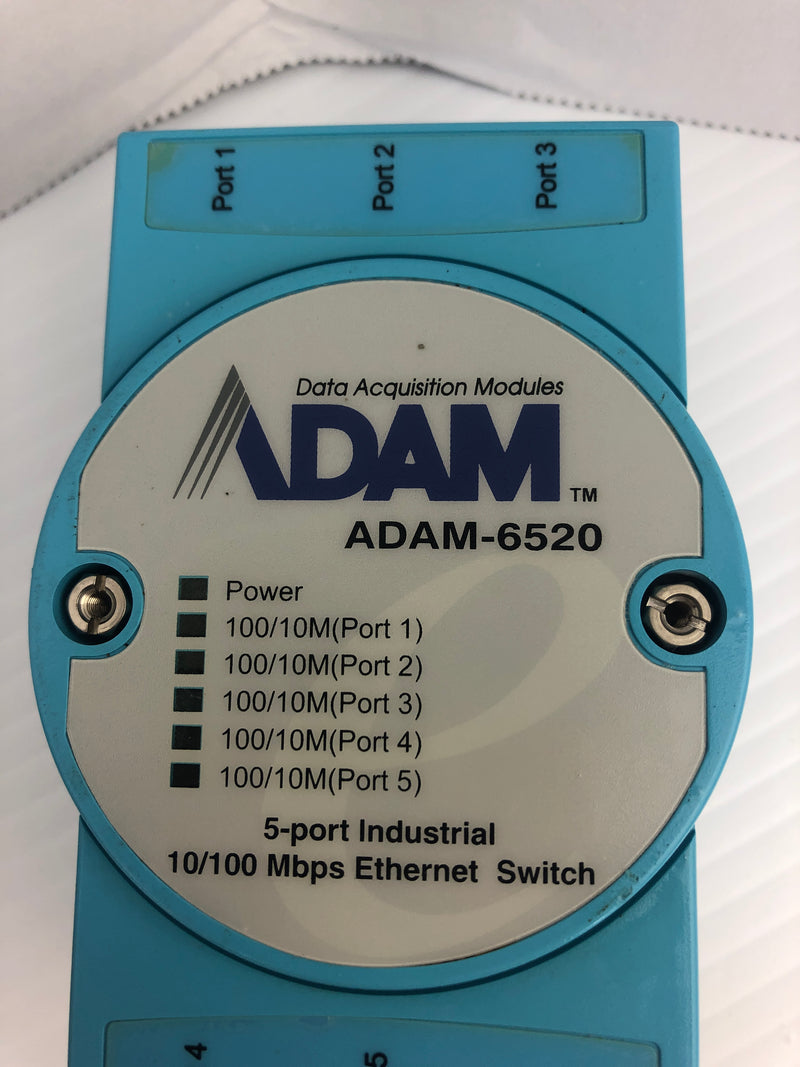 Adam ADAM-6520 5 Port Industrial Ethernet Switch 10/100Mbps