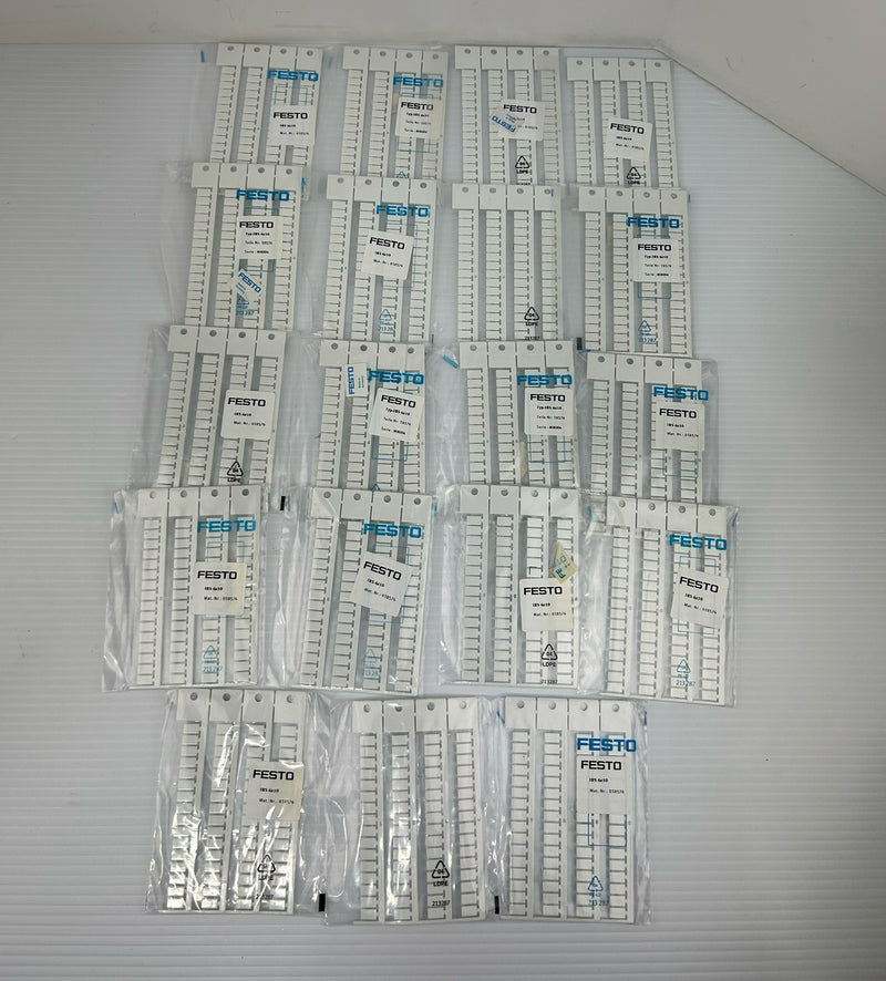 Festo IBS 6X10 Inscription Label 018576 - Lot of 19