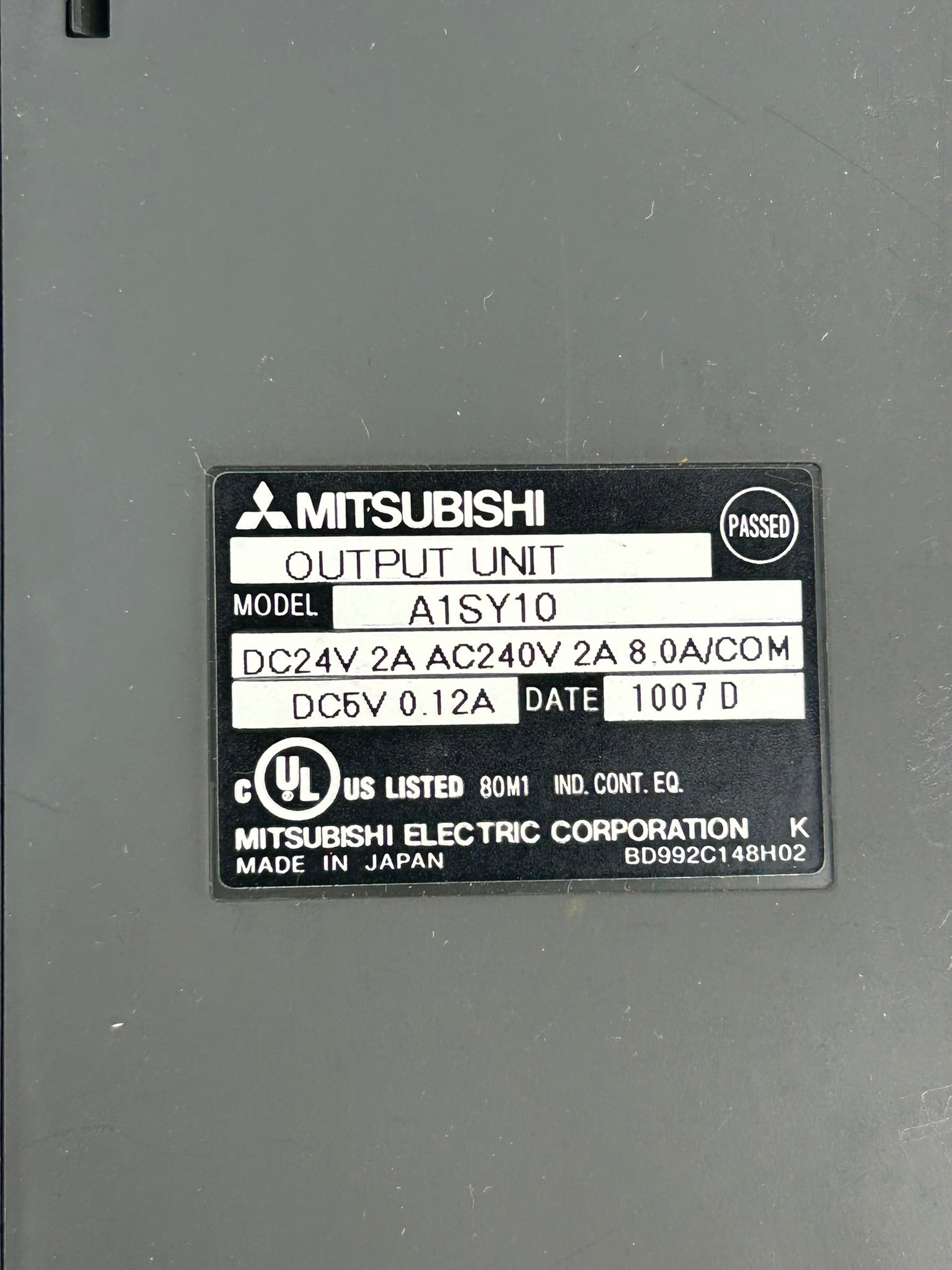 Mitsubishi A1SY10 Output Unit PLC Module 24VDC 240VAC 2A 8.0A/COM