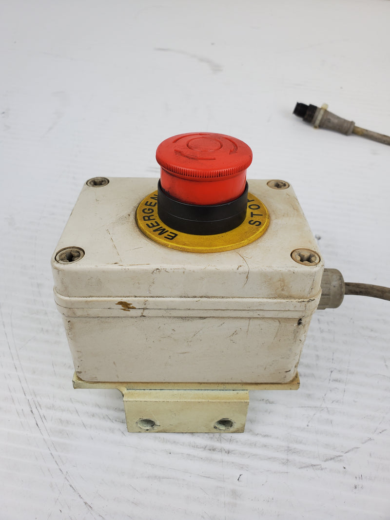 Emergency Stop Button Switch Left Mount with Cable KRL-45/CM