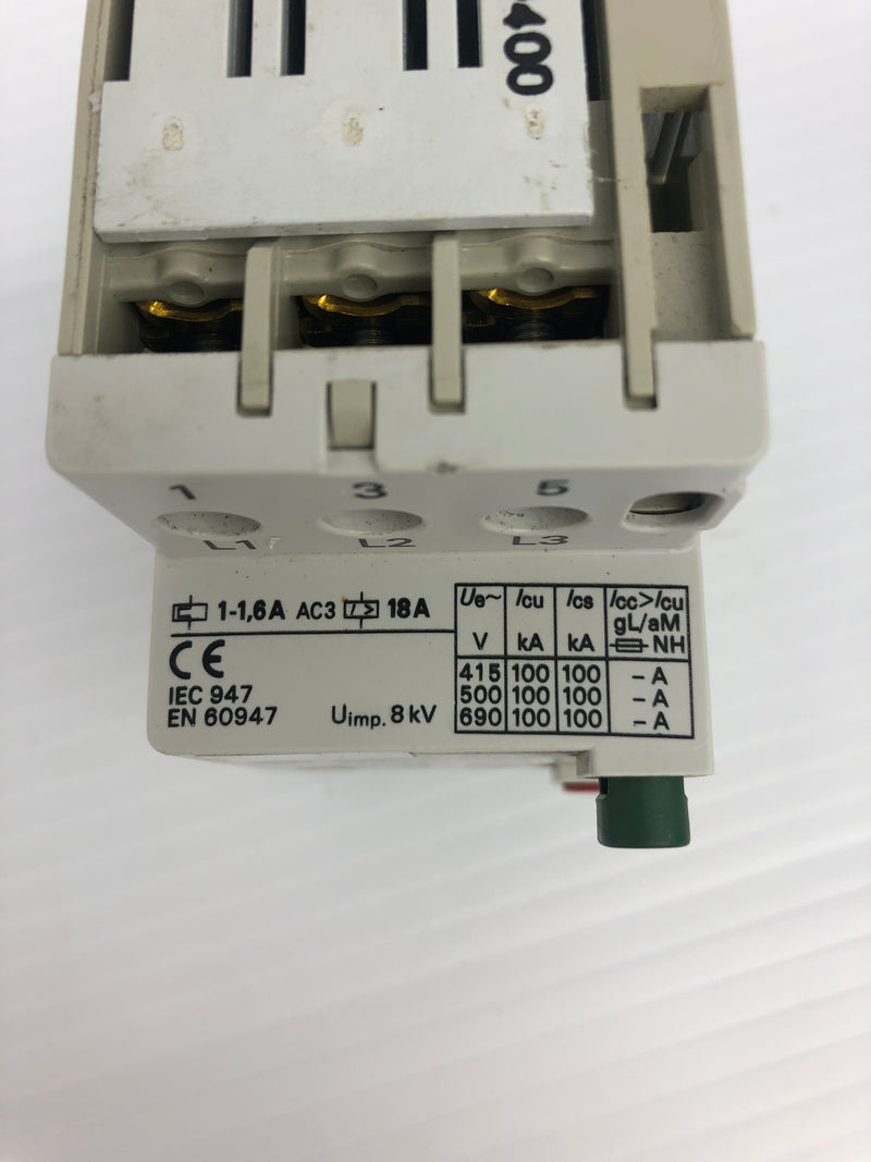 Allen-Bradley 140-MN-0160 Motor Starter Ser. C 600V 2.5A 3PH 8kV - Lot of 5