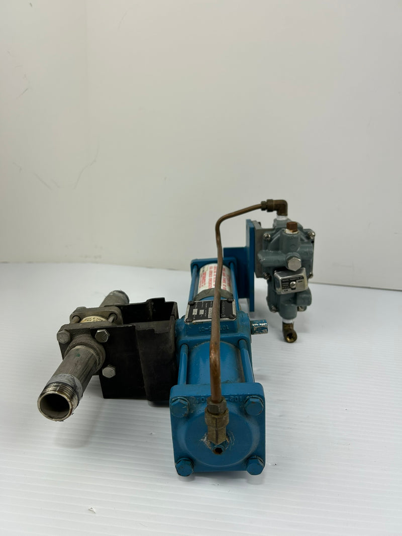 Contromatics 200SRP Pneumatic Actuator & Moore 12372-74N/10LB Valve Positioner