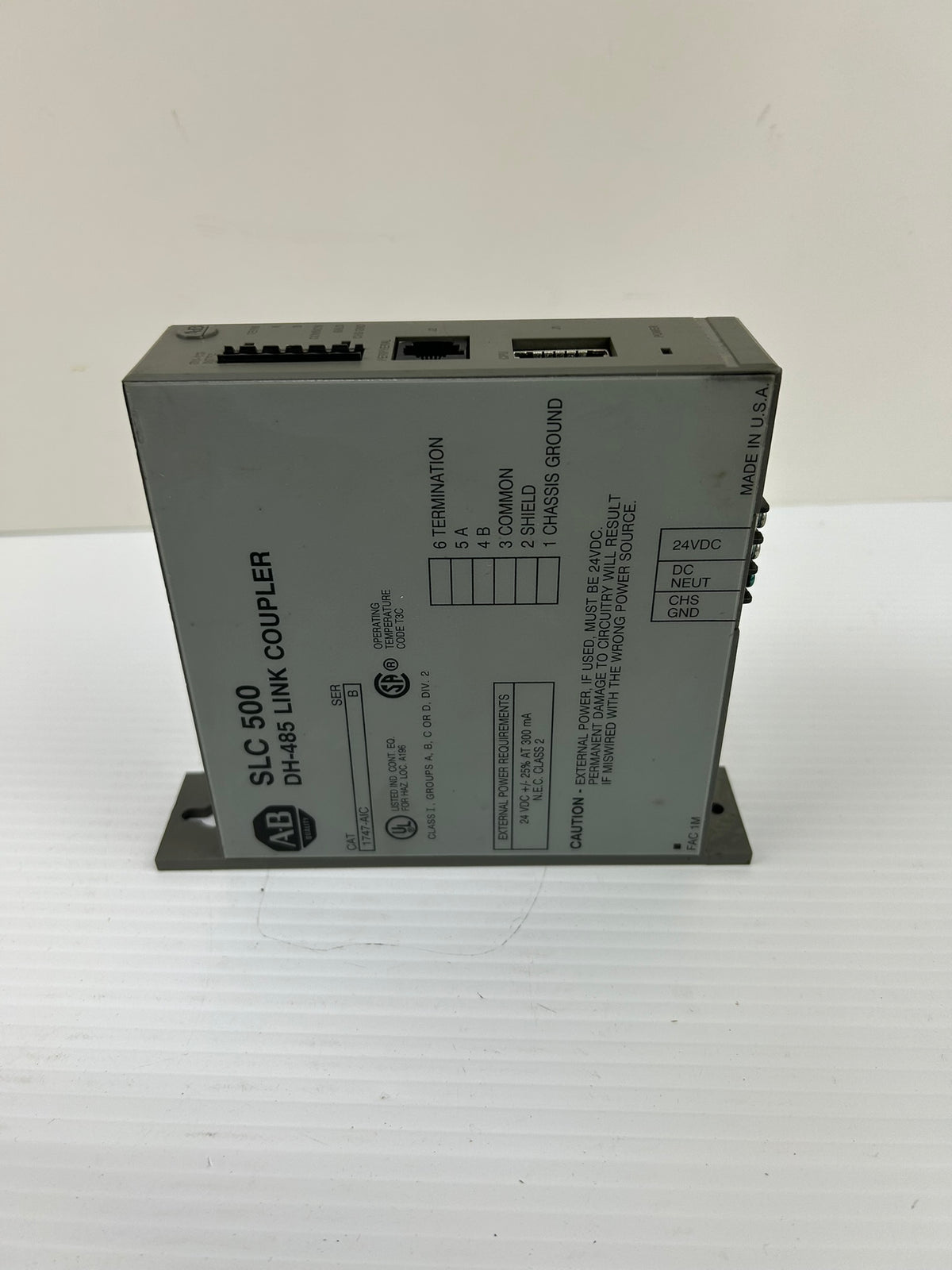 Allen Bradley 1747-AIC SLC 500 DH-485 Link Coupler Module Series B