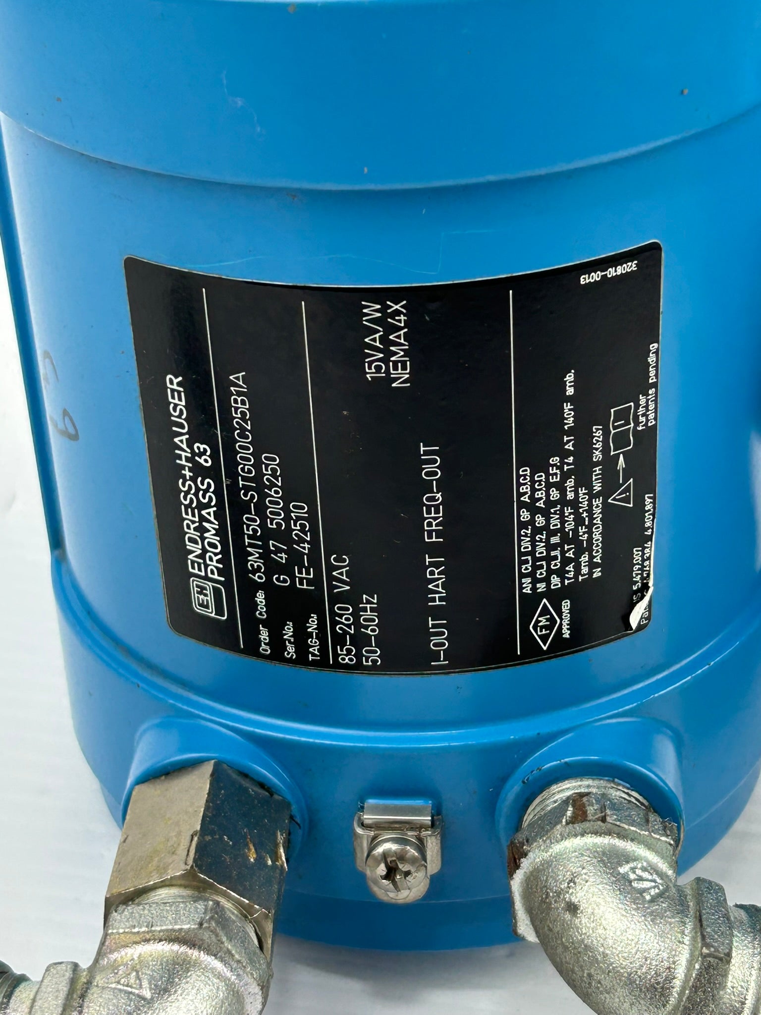 Endress+Hauser 63MT50-STG00C25B1A Promass 63 Mass Flow Measuring System