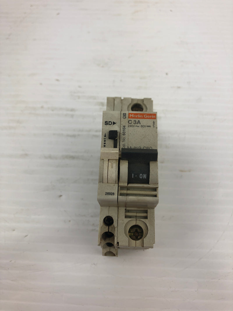 Merlin Gerin 60104 Circuit Breaker C 3A 240V