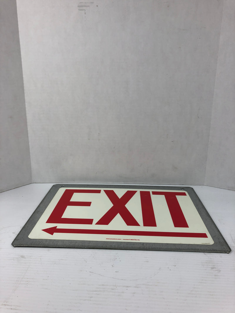 Accuform MEXTGL14L Metal Exit Sign Hangable